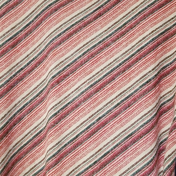 Gilli Striped Navy Hi Low Hem Dolman Sleeve Top L - Picture 4 of 4